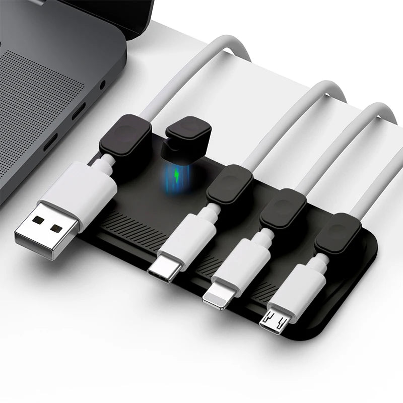 Magnetic Silicone Cable Organizer