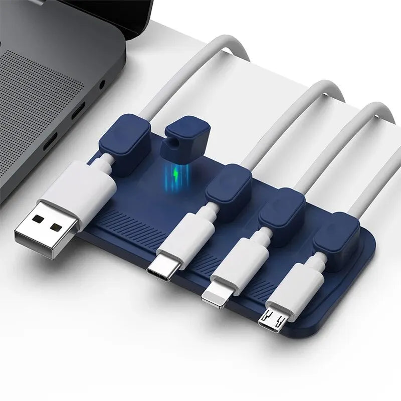Magnetic Silicone Cable Organizer