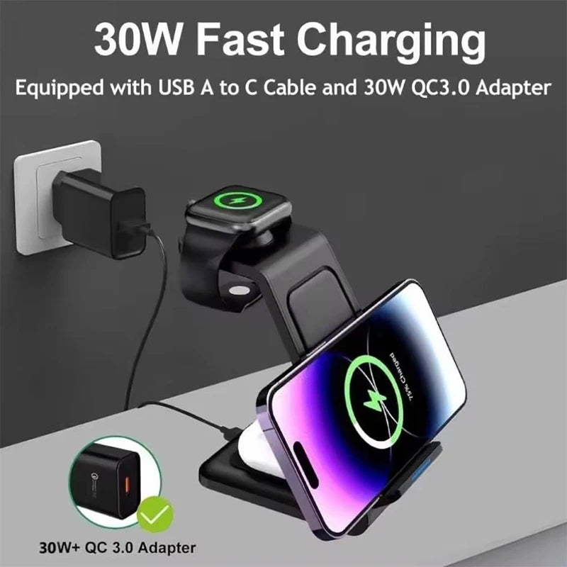 3-in-1 Wireless Charging Station