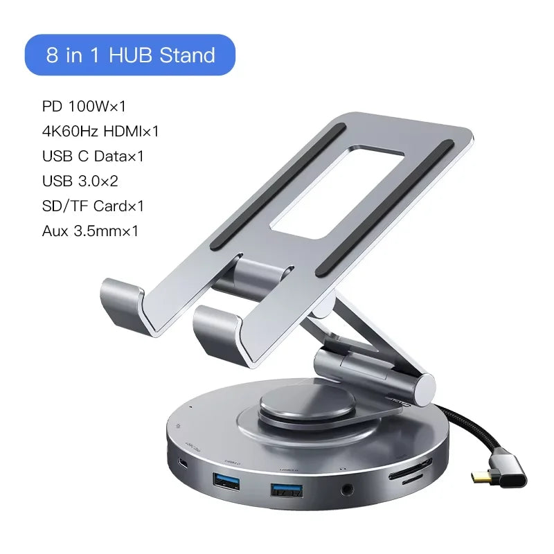 8-in-1 USB C Hub Stand for iPad