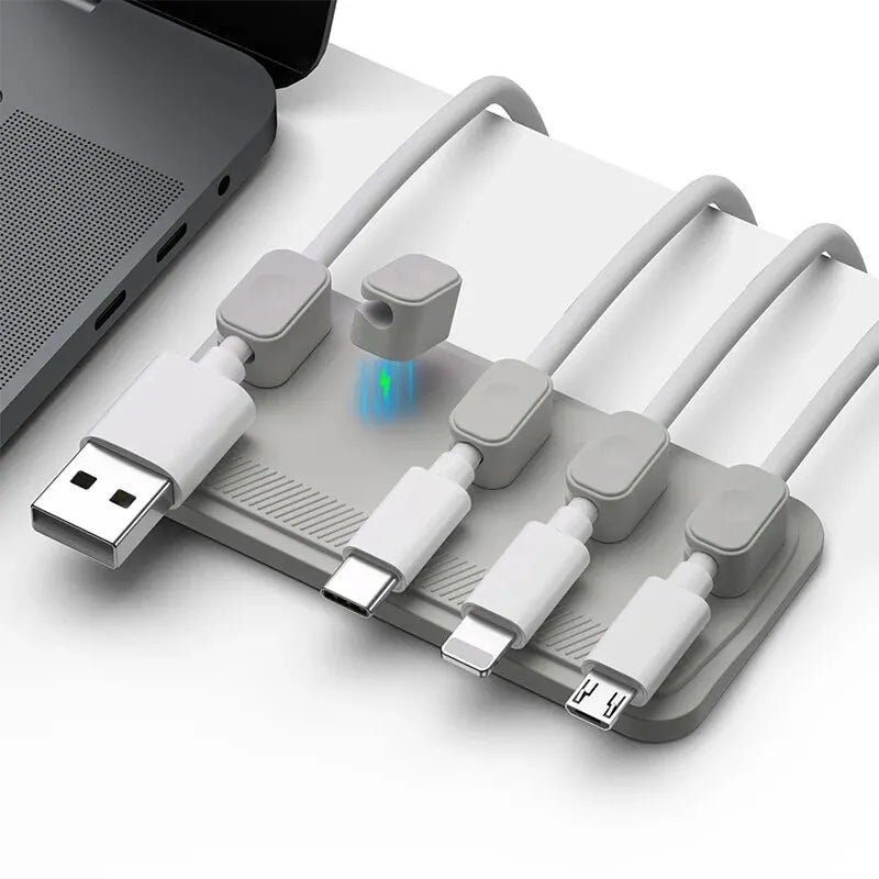 Magnetic Silicone Cable Organizer