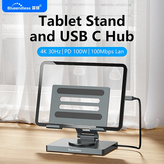 7-in-1 USB C Docking Station Stand