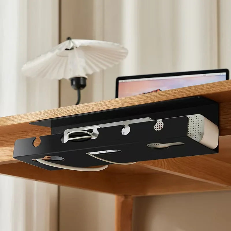 Clamp-On Under-Desk Cable Tray