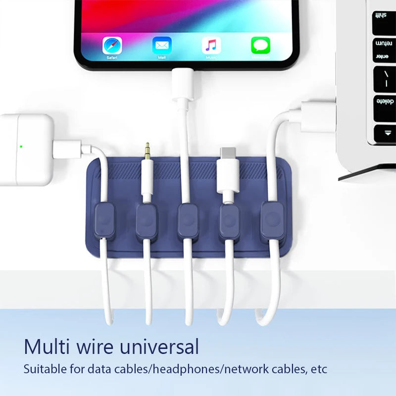 Magnetic Silicone Cable Organizer