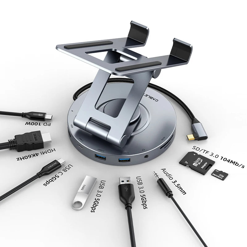 8-in-1 USB C Hub Stand for iPad