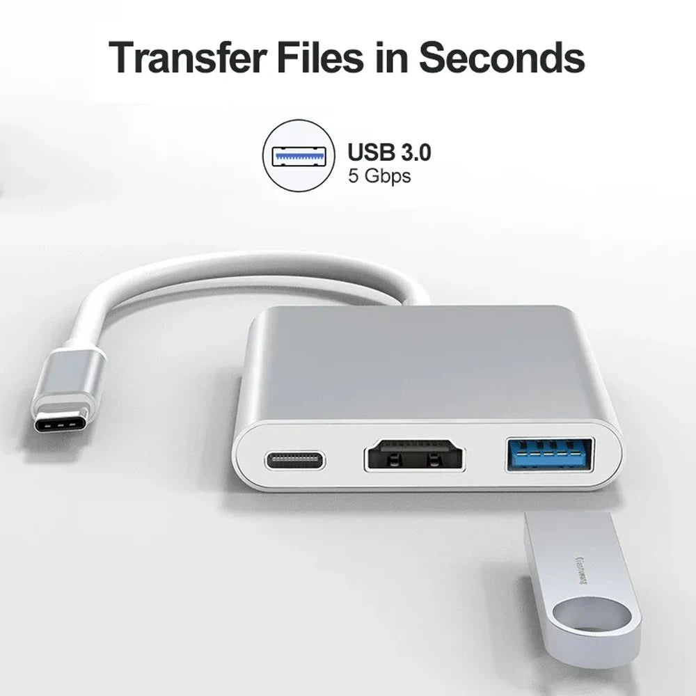 USB C Hub 3/4/5-in-1 Adapter