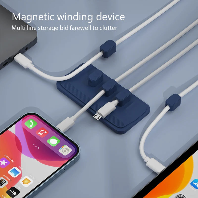 Magnetic Silicone Cable Organizer