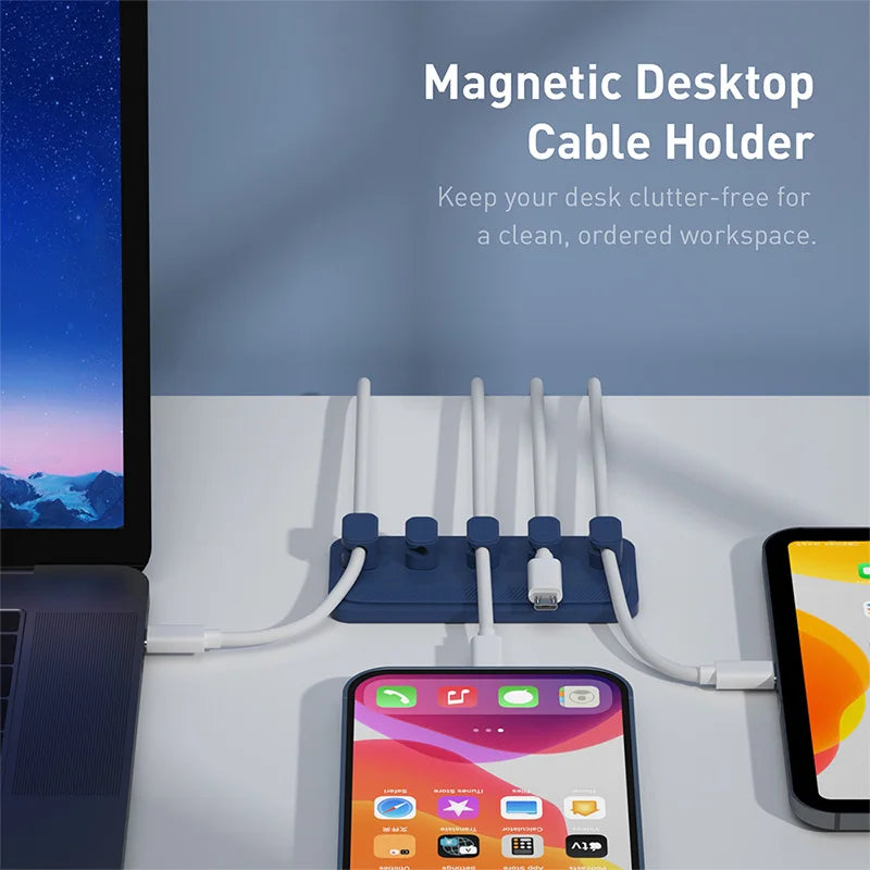 Magnetic Silicone Cable Organizer