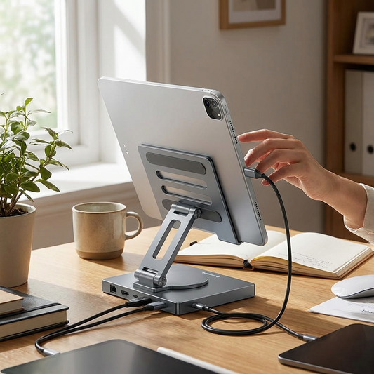 Blueendless USB Docking Station in use